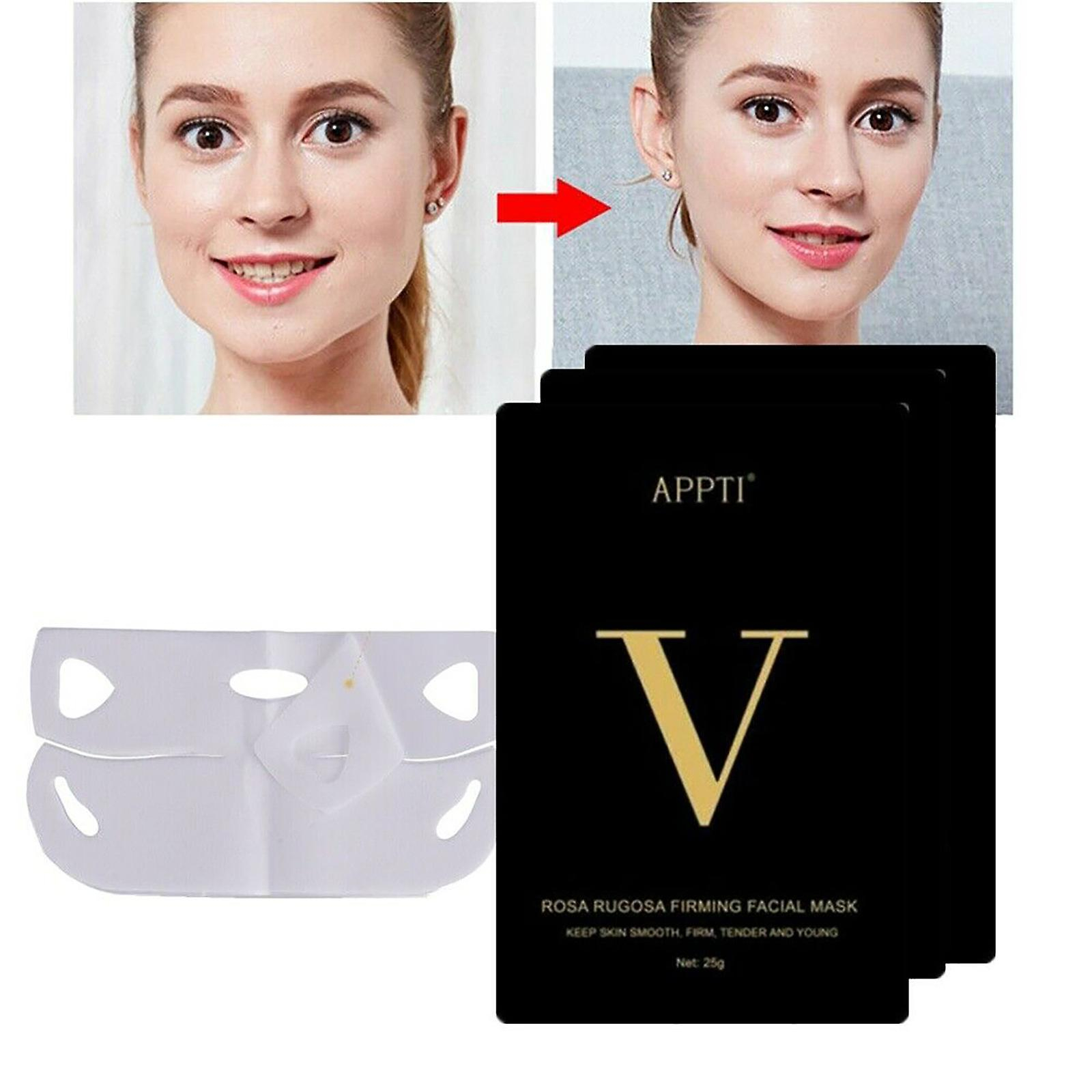 Foto 4 pulgar | Mascarilla Facial Adelgazante Huoguo  Reafirmante  En Forma De V  3 Ml X 5 - Venta Internacional.