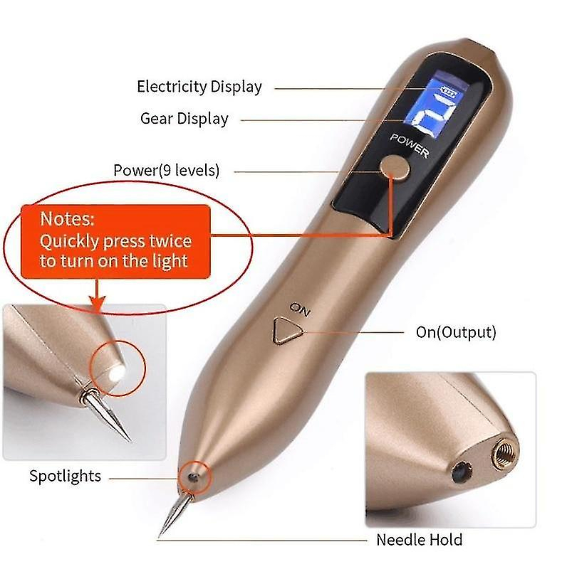 Foto 4 pulgar | Limpiadores Faciales Con Bolígrafo Láser De Plasma De 9 Niveles Para Eliminación De Lunares - Venta Internacional.