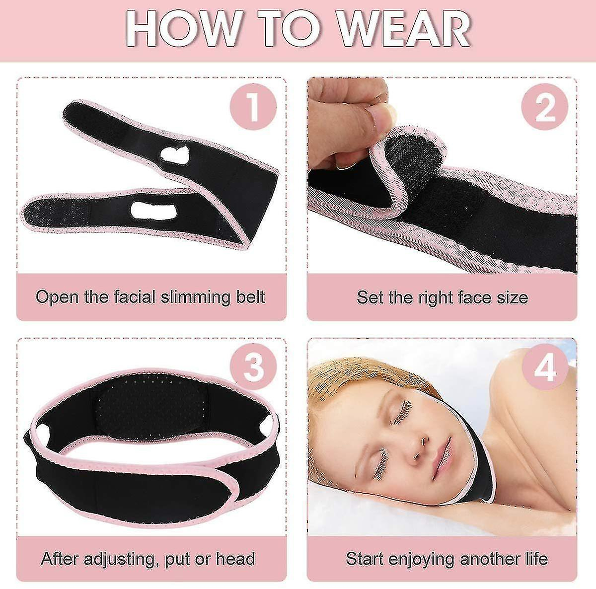 Foto 4 pulgar | Máscara Limpiadora Facial V-lift Mascarilla Reductora De Doble Mentón V-line - Venta Internacional.