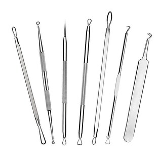 Foto 1 | Juego De Removedores De Espinillas Para Acné Facial De Acero Inoxidable 7 Piezas - Venta Internacional.
