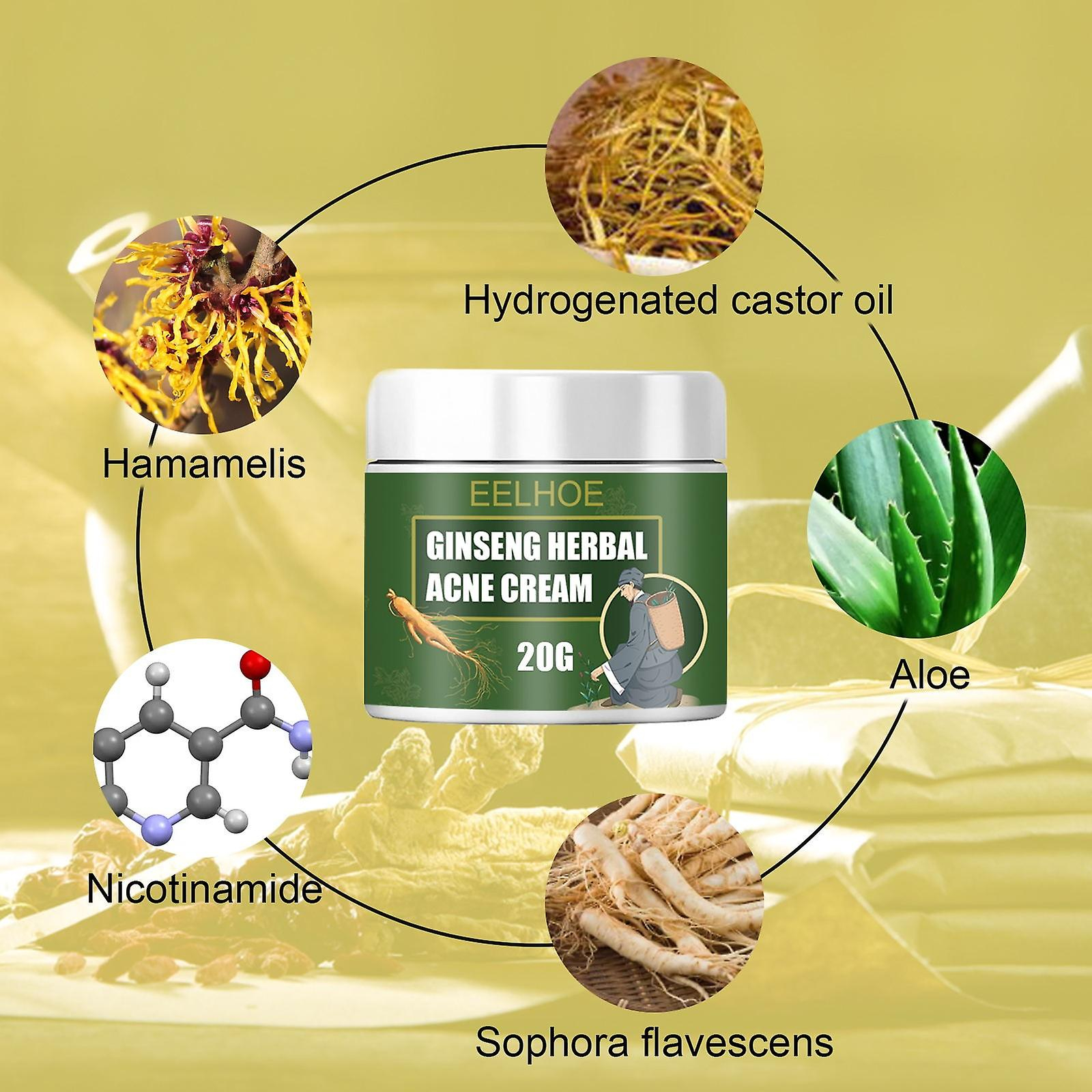 Foto 5 pulgar | Crema Para El Acné Huoguo Ginseng Herbal Desalt  Reparadora De Cicatrices  10-50 G - Venta Internacional.