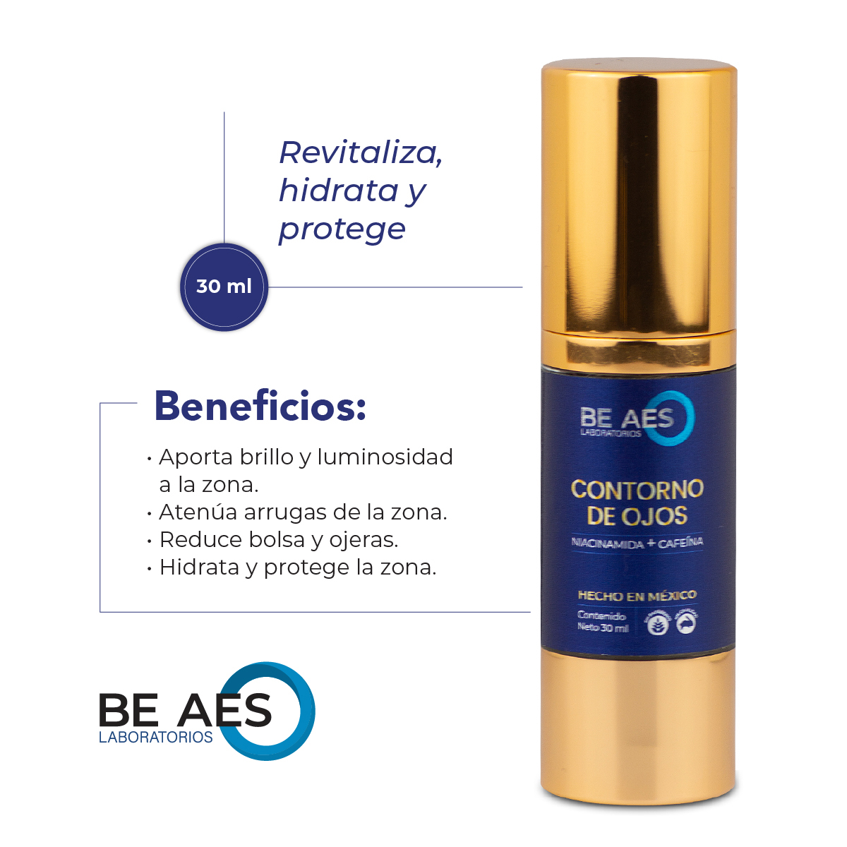 Foto 8 pulgar | Pack Be Aes Serum Facial Contorno De Ojos Y Pantalla Solar