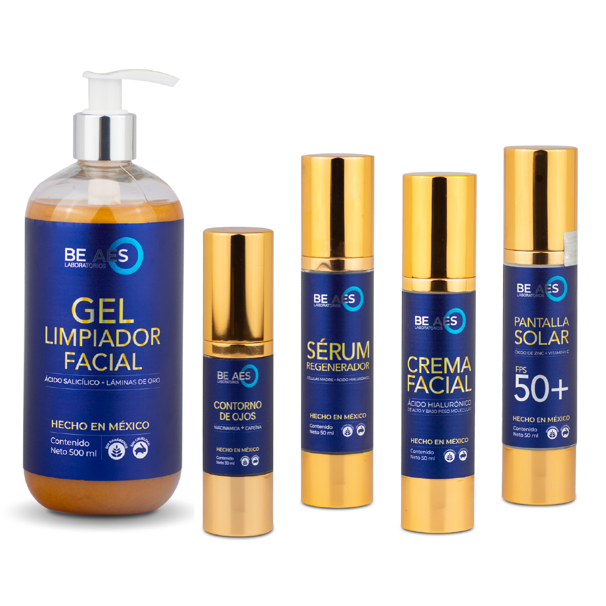 Foto 1 | Kit Be Aes Skin Care Completo Limpiador Crema Serum Contorno
