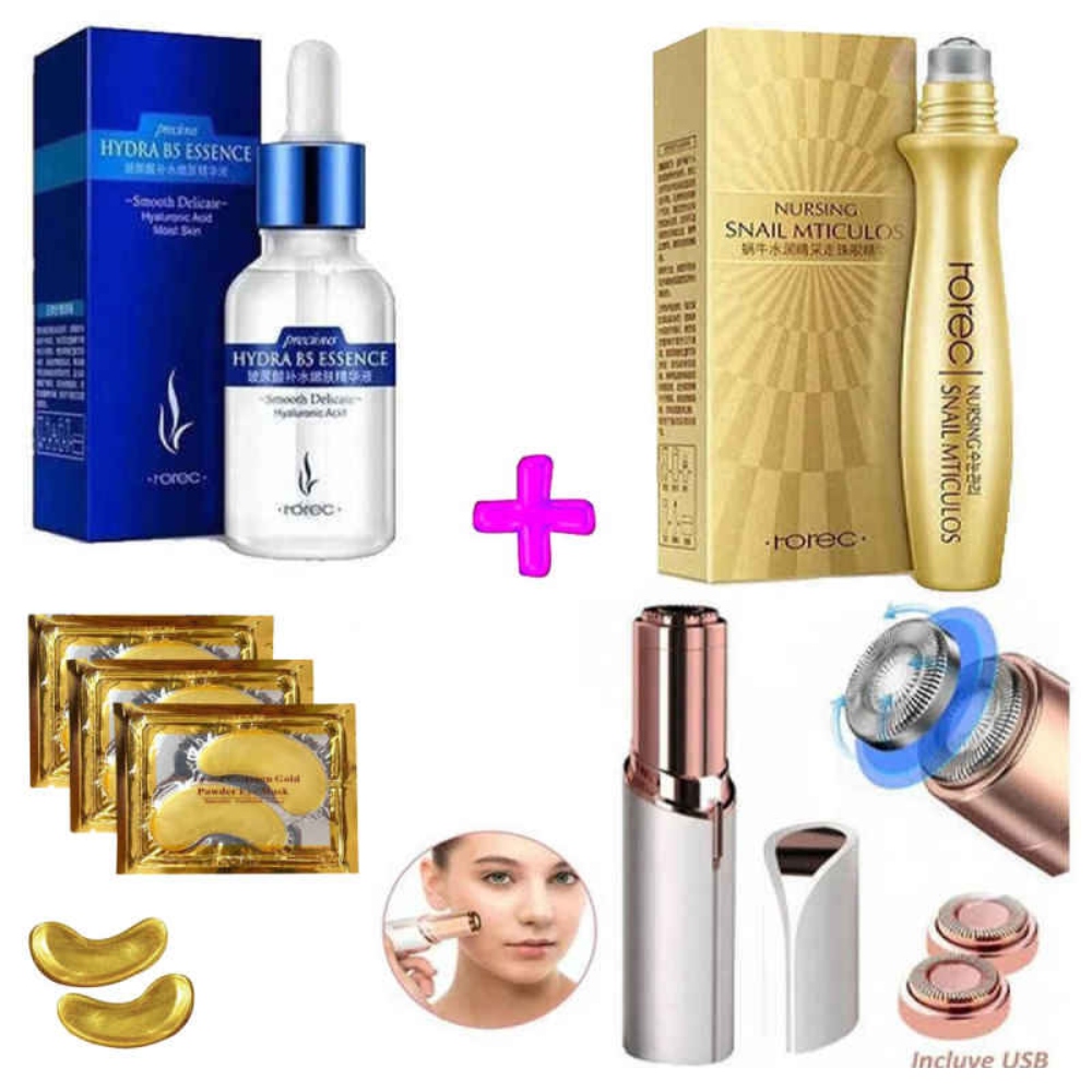 Foto 2 pulgar | Tratamiento Facial Anti Edad Anti Arruga Colageno 24k Esencia De Acido Hialuronico Depilador Facial