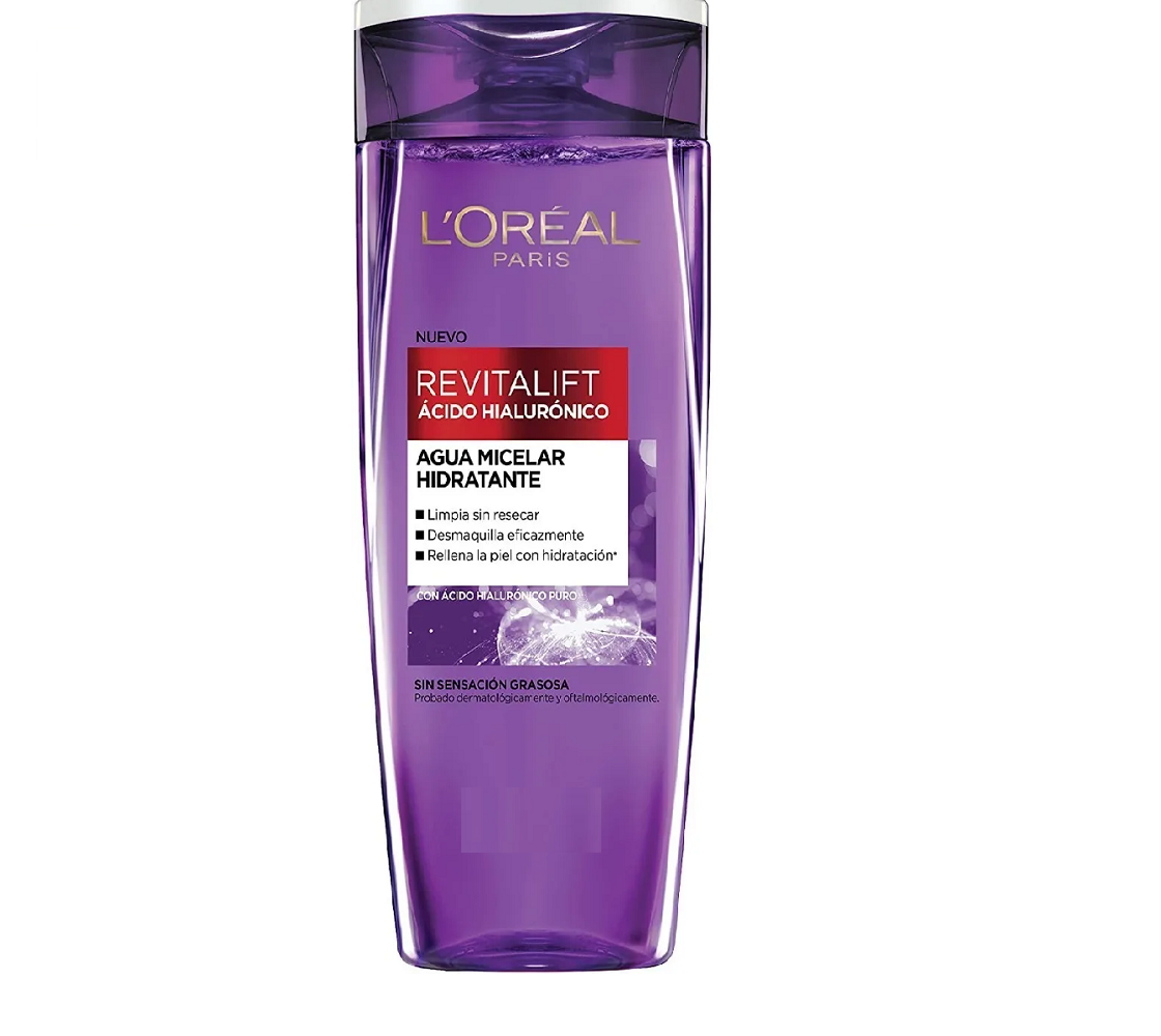 Foto 2 pulgar | Agua Micelar Loreal 400 ml con Ácido Hialurónico