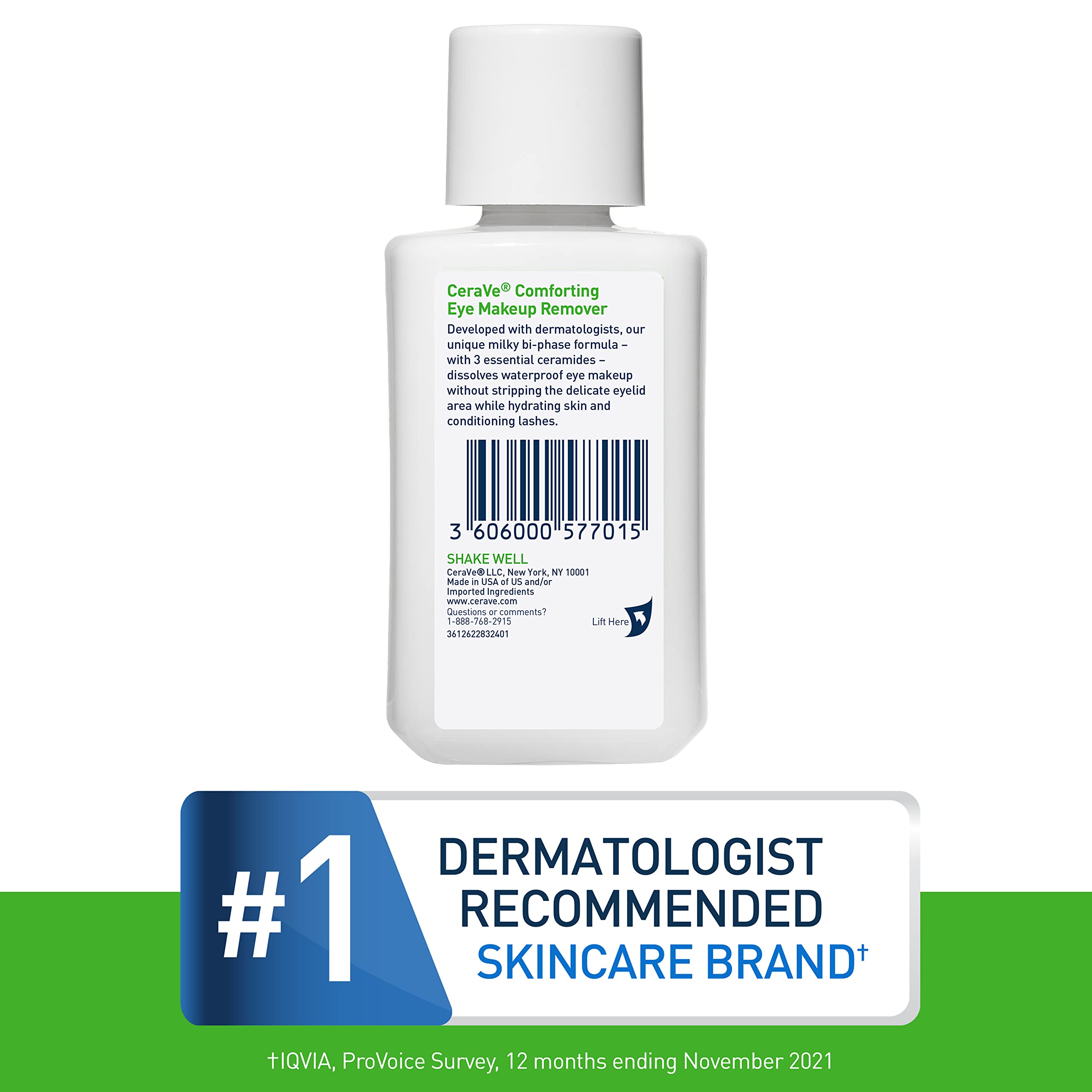 Foto 7 pulgar | Desmaquillante Cerave Eye Con Ácido Hialurónico Y Ceramidas 120 Ml - Venta Internacional.