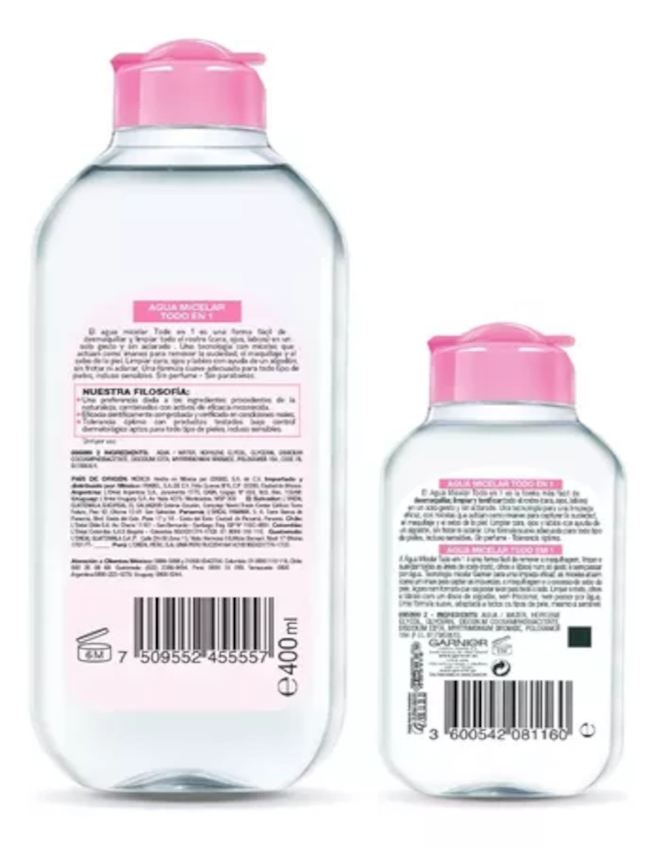 Foto 3 pulgar | Kit Garnier Skin Active Agua Micelar Todo En + Termo De Regalo Güish