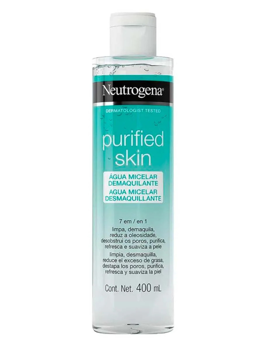 Foto 3 pulgar | Agua Micelar Neutrogena Purified Skin 7 En 1  + Termo De Agua De Regalo Güish