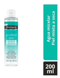 Foto 4 | Agua Micelar Neutrogena Purified Skin 7 En 1 + Termo De Agua De Regalo Güish