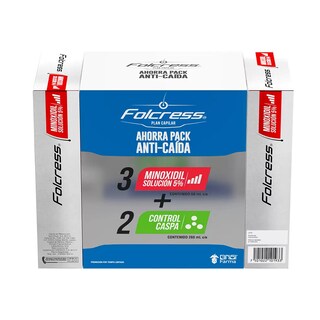 Foto 3 | Kit Capilar Folcress Anticaída Minoxidil + Control Caspa 5pz