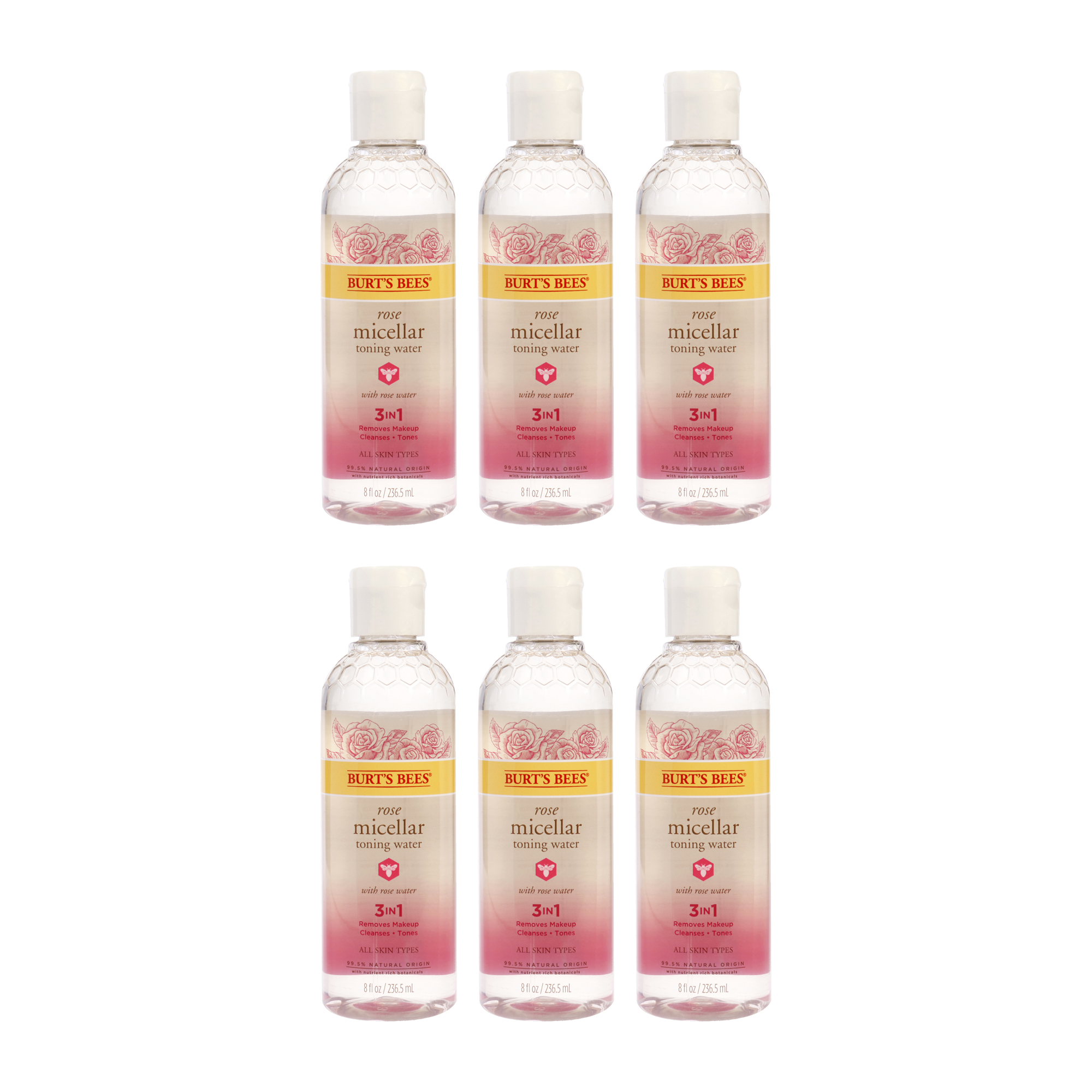 Foto 1 | Agua Micelar Tonificante Burts Bees Rose  Paquete De 6 - Venta Internacional.
