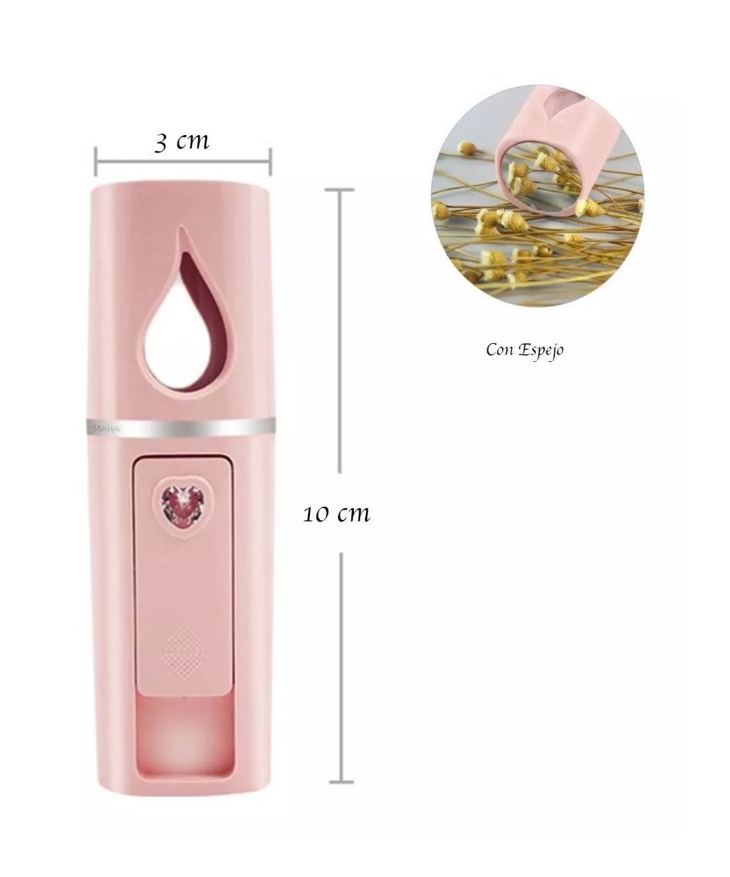 Foto 2 | Vaporizador Facial Portátil Belug Rosa