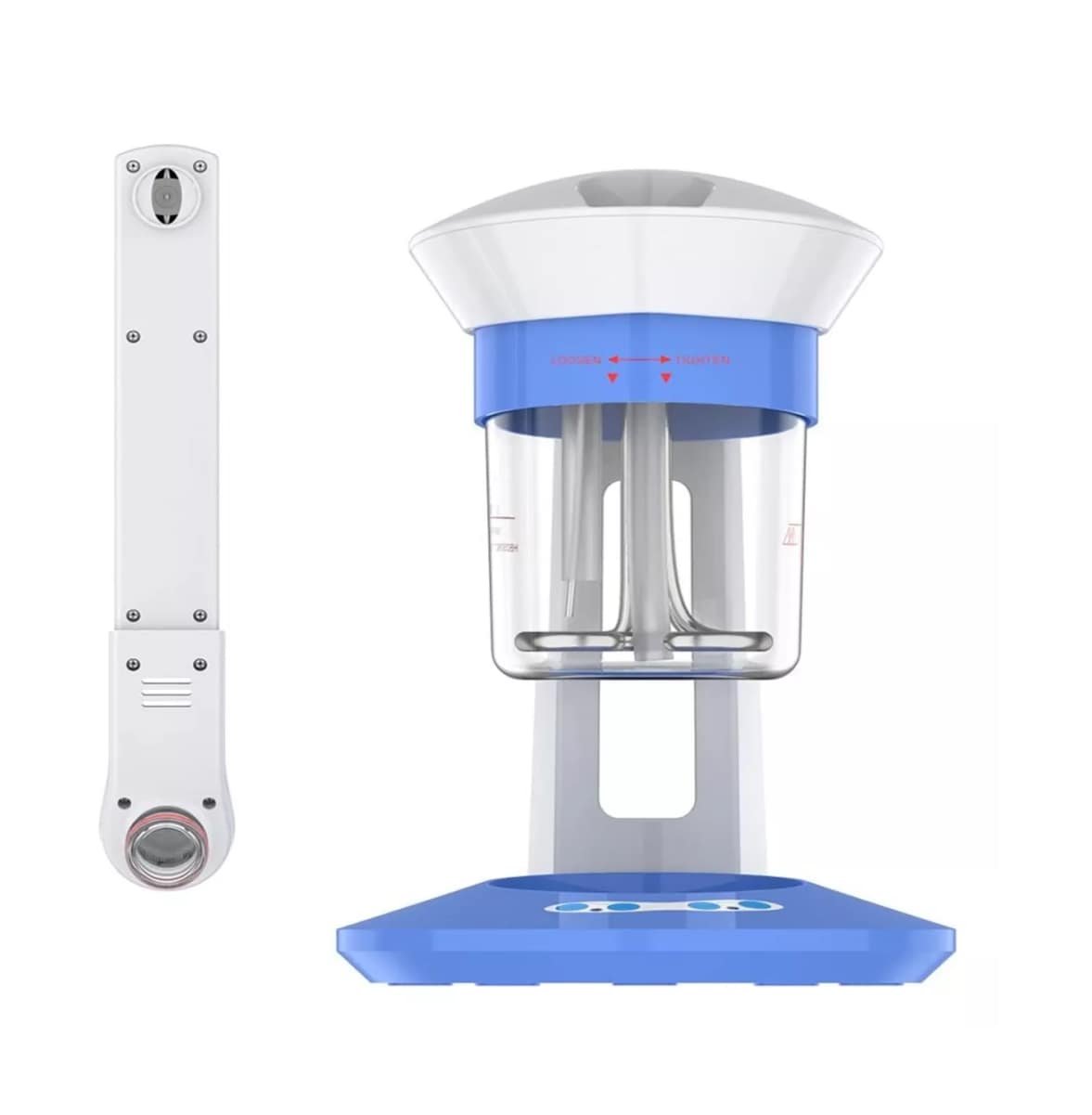 3en1 Vaporizador Facial Ozono Nano Iones Para Spa Barberia Azul Blanco $1,329