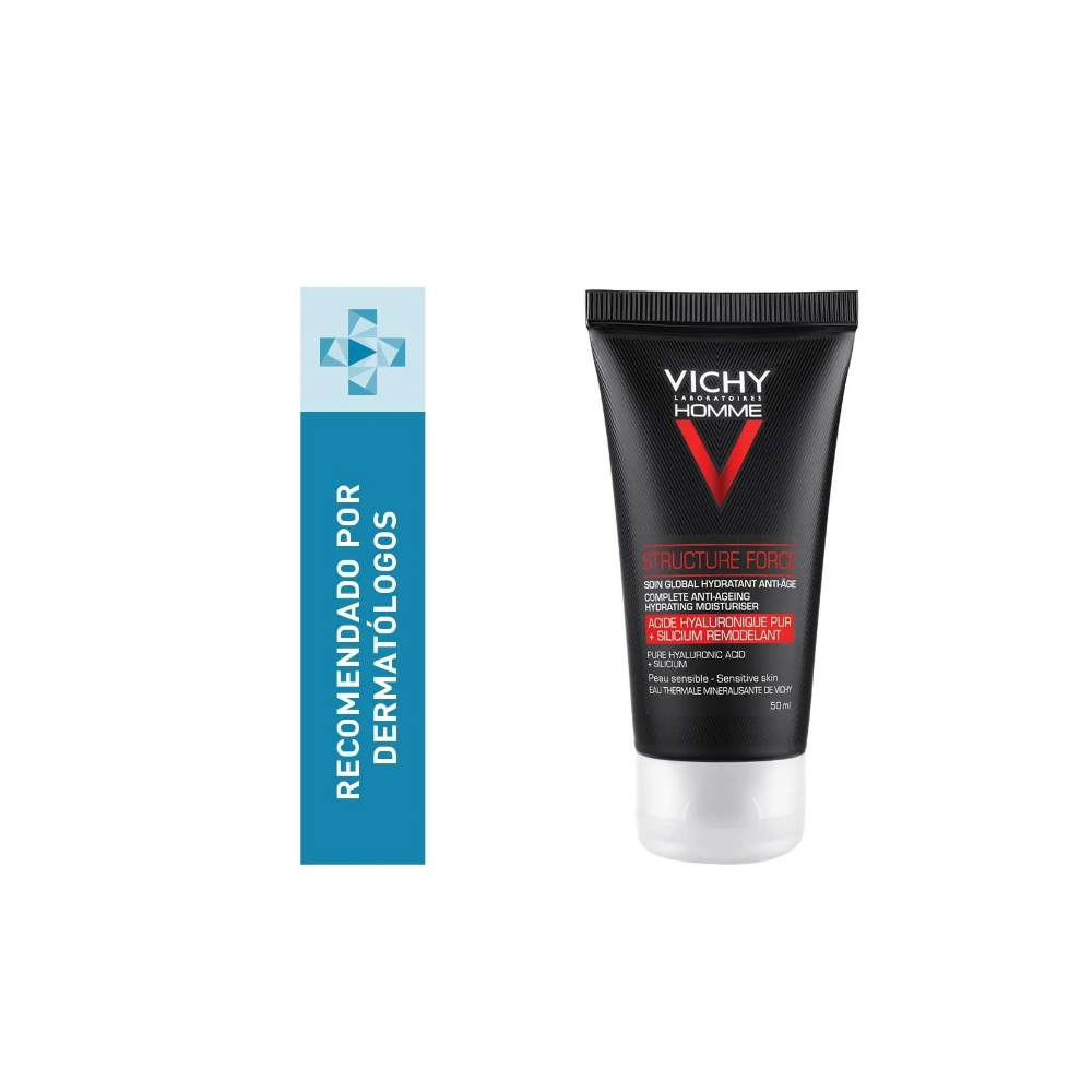 Foto 3 pulgar | Crema Vichy Homme Structforce Anti-edad 50 ml color Negro