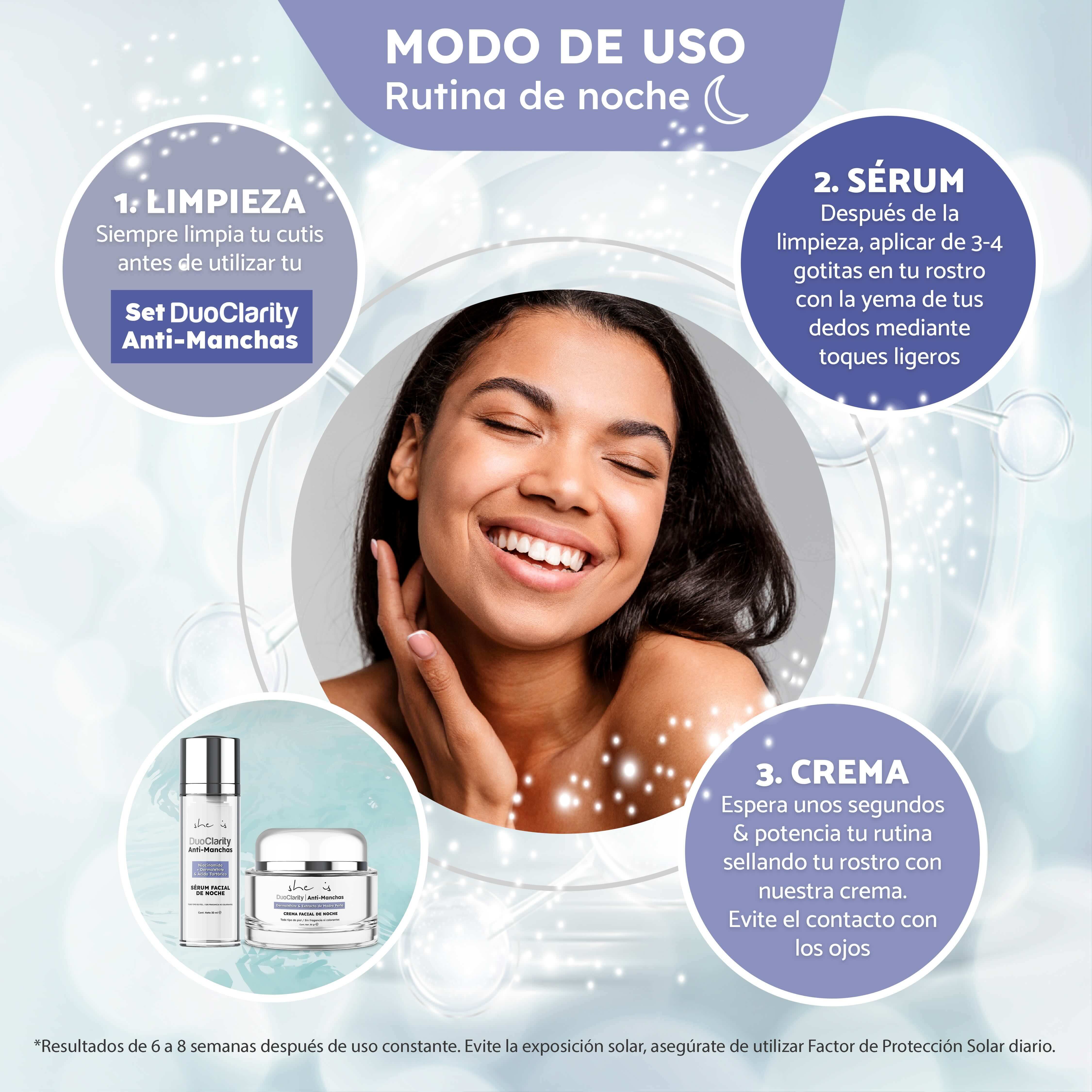 Foto 6 pulgar | Kit Facial Antimanchas She Is Skincare Suero + Crema