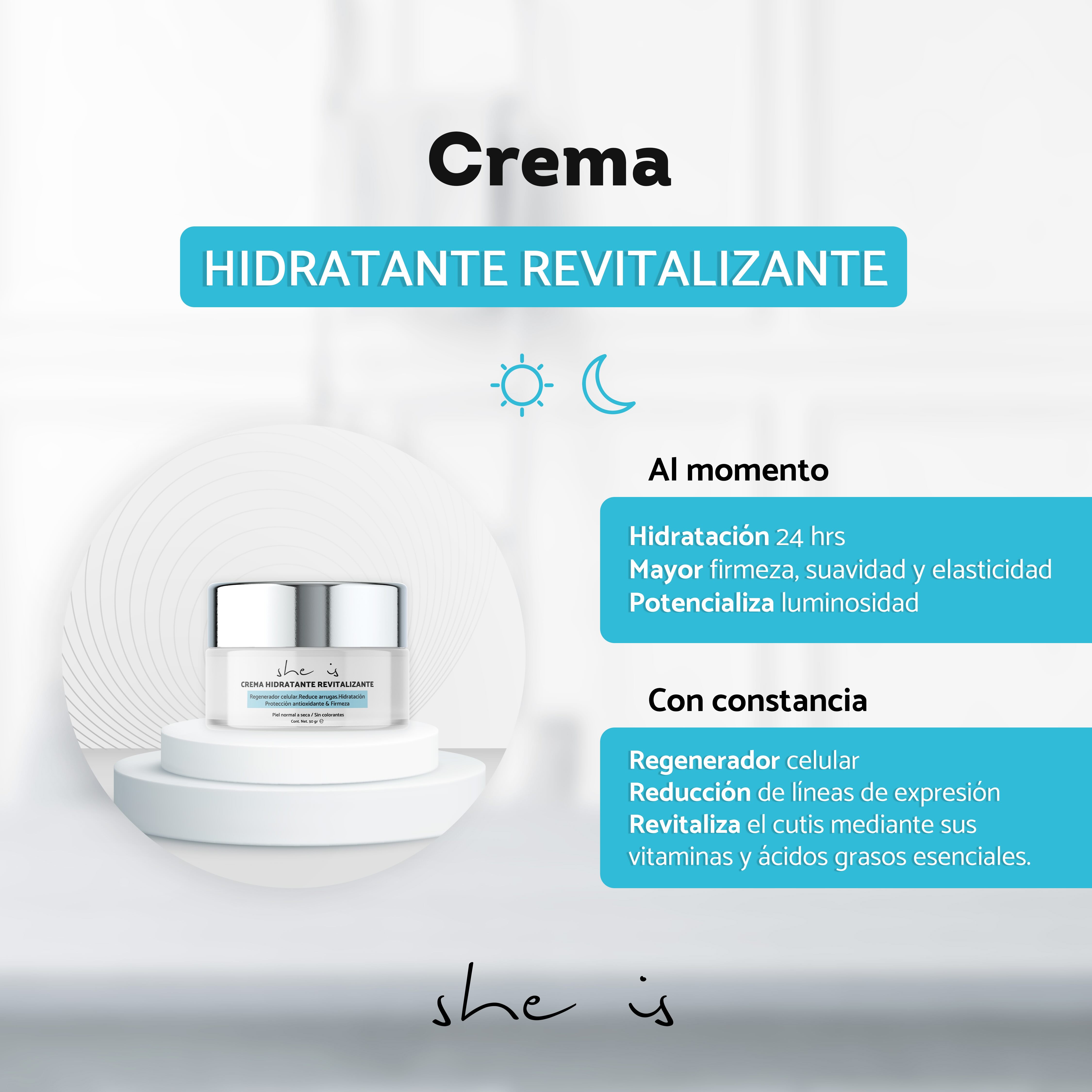 Foto 5 pulgar | Crema Hidratante She is skincare Revitalizante Antiedad