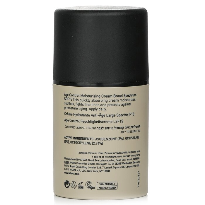 Foto 4 pulgar | Crema Hidratante Ahava Time To Energize Age Control Spf 15 - Venta Internacional.