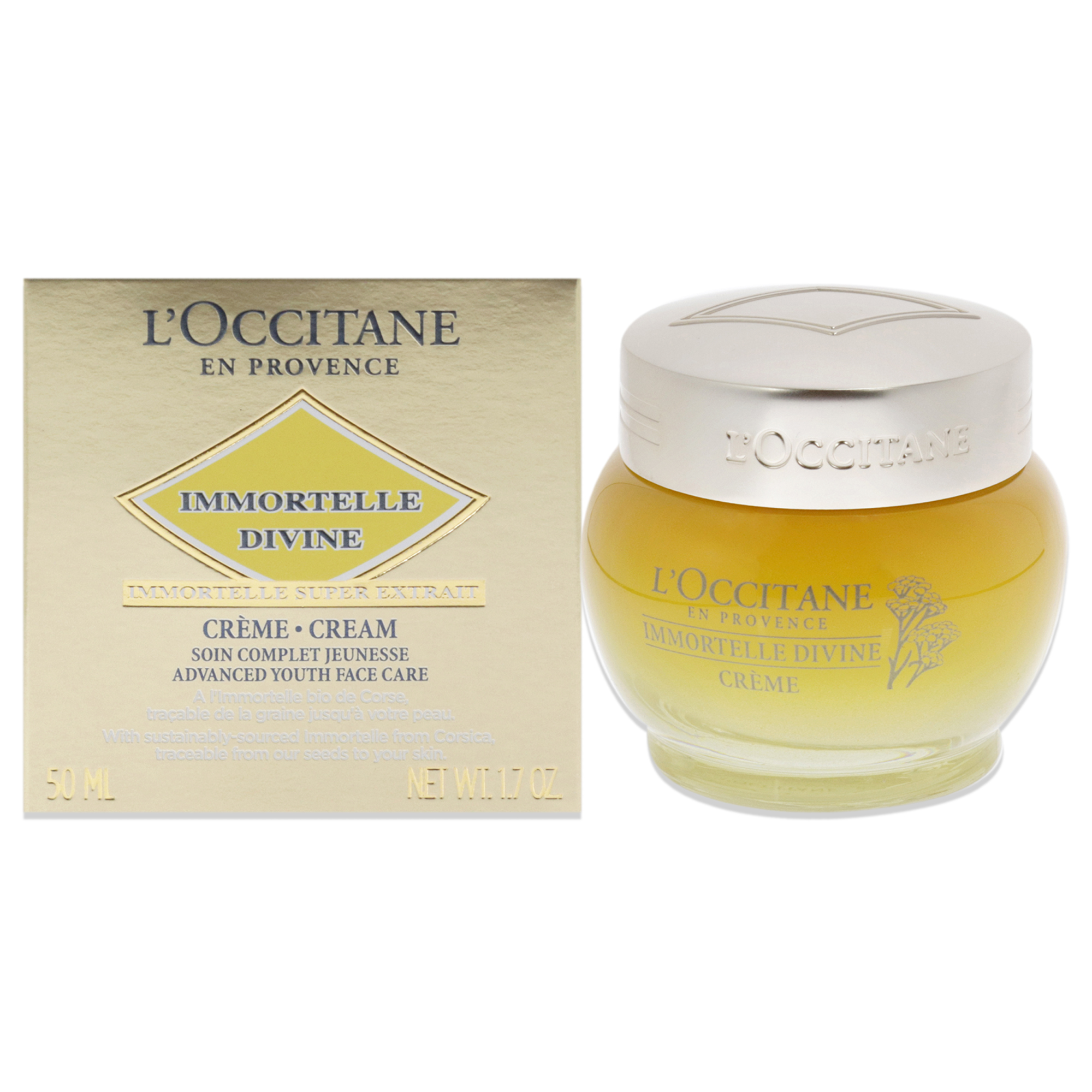 Foto 2 pulgar | Crema L'occitane Immortelle Divine 50 Ml Antienvejecimiento Unisex - Venta Internacional