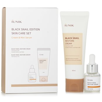 Foto 2 pulgar | Set de Cuidado de La Piel Iunik Black Snail Edition Con Crema Restauradora 60 Ml 2 Unidades - Venta Internacional
