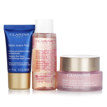 Foto 3 pulgar | Set De Cuidado De La Piel: Crema De Día Multiactiva Clarins, 50 Ml O Más Crema De Noche - Venta Internacional.