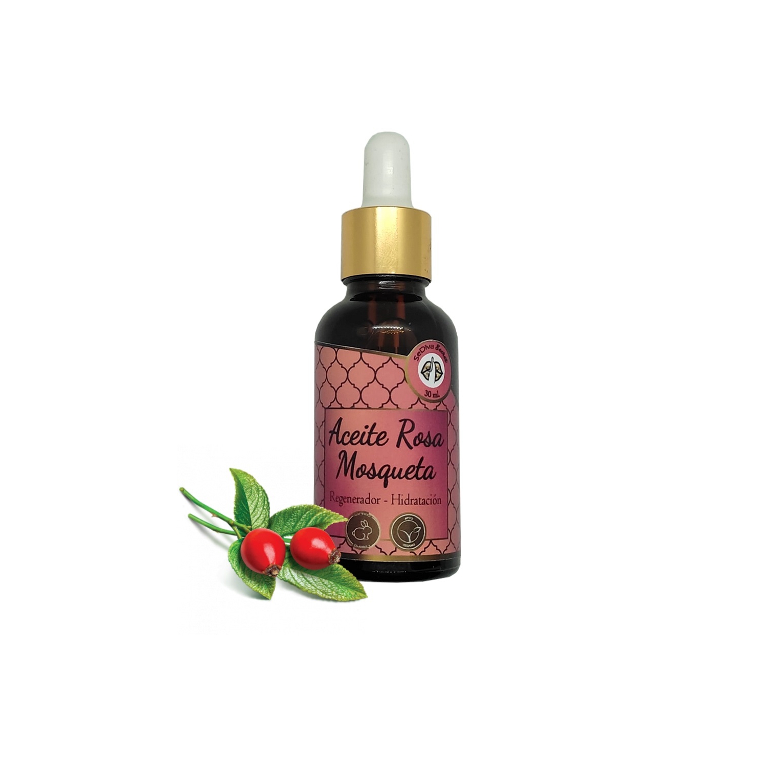 Aceite Regenerador Facial Rosa Mosqueta 30 Ml 100% Natural - Venta Internacional.