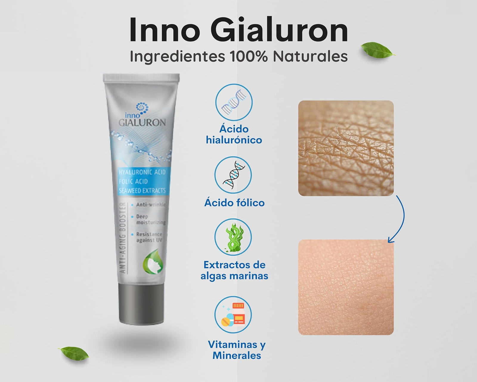 Foto 4 pulgar | Inno Gialuron Crema Antiarrugas Acido Hialuronico 40ml