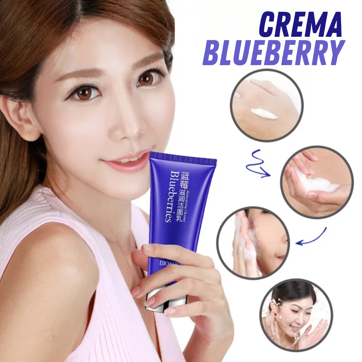 Foto 3 pulgar | Trio Rutina Cuidado Facial Crema Blueberry Wonder Hidratante