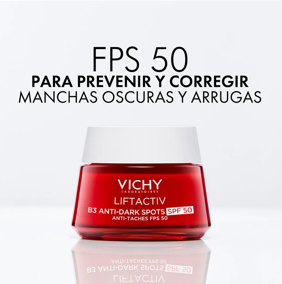 Foto 6 pulgar | Vichy Liftactiv B3 Crema Antimanchas Con Niacinamida Y Fps 50, Antiarrugas Y Protección Solar 50ml