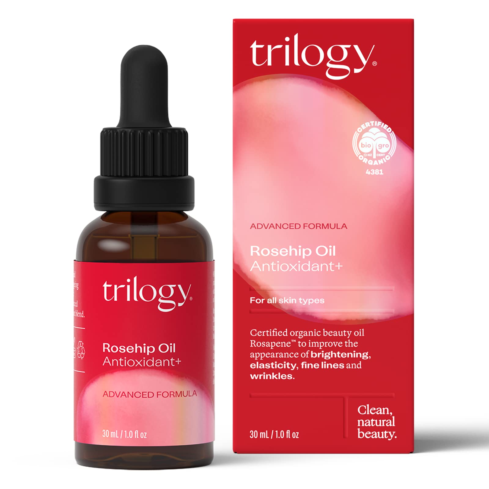 Aceite De Belleza Trilogy Antioxidante De Rosa Mosqueta, 30 Ml, Orgánico - Venta Internacional.