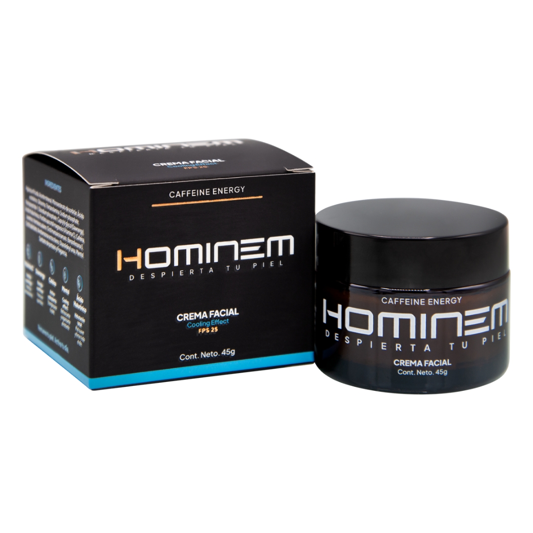 Foto 2 pulgar | Hominem Crema Facial Cooling Effect Hombre, 45 G, Vitamina C, Dawnergy™, Cafeína, Mentol Y Ácido Hialurónico