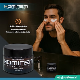Foto 4 | Hominem Crema Facial Cooling Effect Hombre, 45 G, Vitamina C, Dawnergy™, Cafeína, Mentol Y Ácido Hialurónico