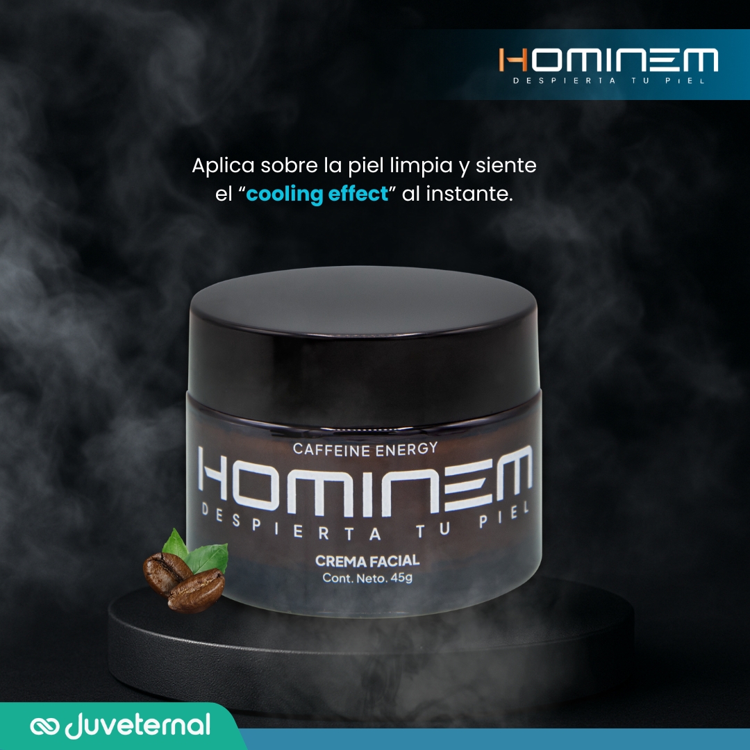 Foto 7 pulgar | Hominem Crema Facial Cooling Effect Hombre, 45 G, Vitamina C, Dawnergy™, Cafeína, Mentol Y Ácido Hialurónico