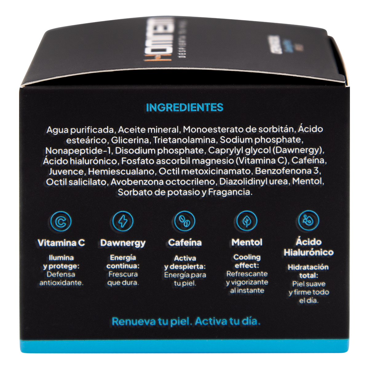 Foto 8 | Hominem Crema Facial Cooling Effect Hombre, 45 G, Vitamina C, Dawnergy™, Cafeína, Mentol Y Ácido Hialurónico