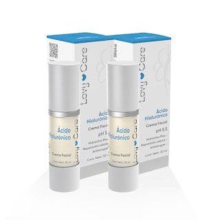 Foto 1 | Lovy Care Pack 2x1 Crema Facial Con Ácido Hialurónico, 30 Ml C/u, Ph 5.5, Hidratación Profunda Y Efecto Antiarrugas