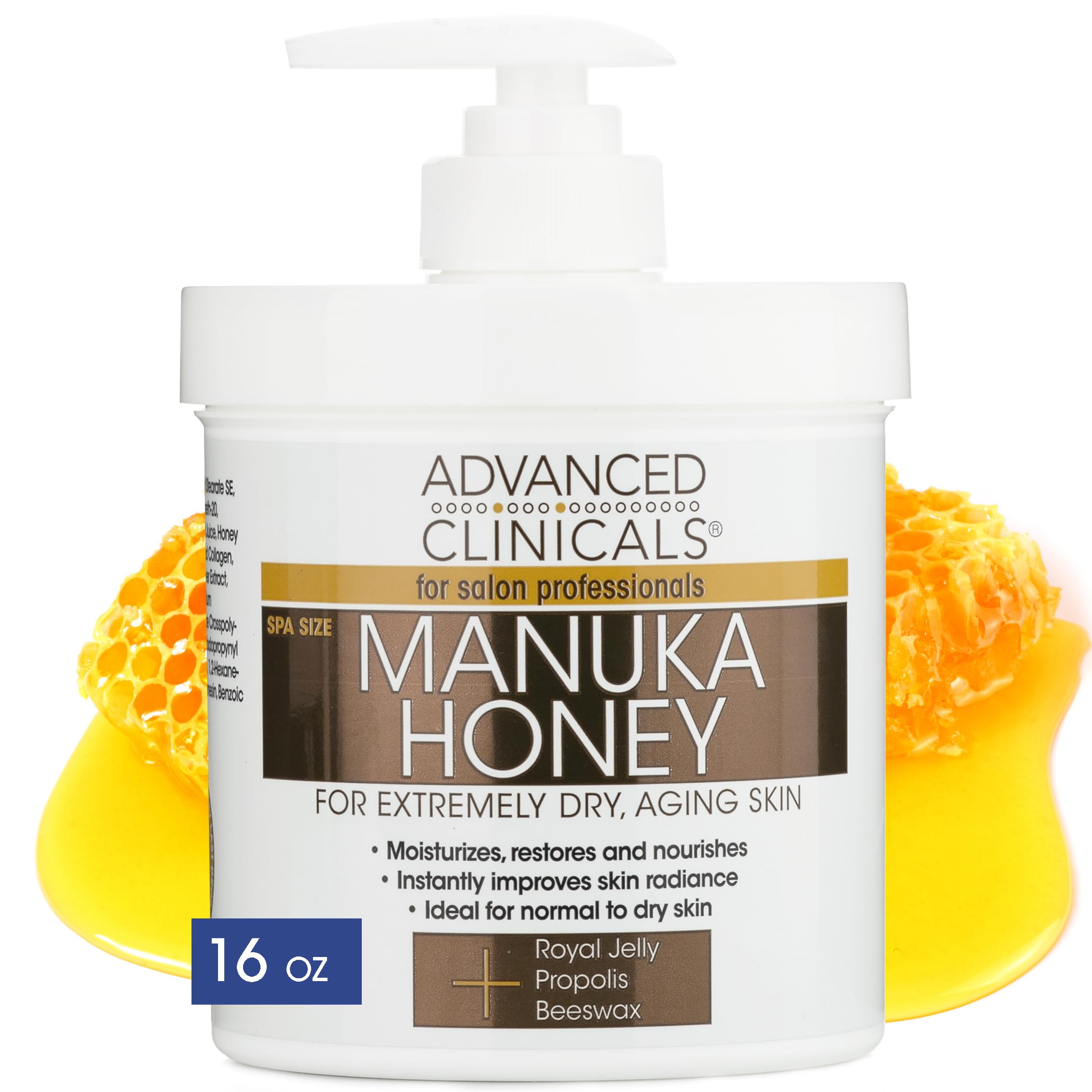 Foto 2 pulgar | Crema Hidratante Y Corporal Advanced Clinicals, Miel De Manuka, 480 Ml - Venta Internacional.