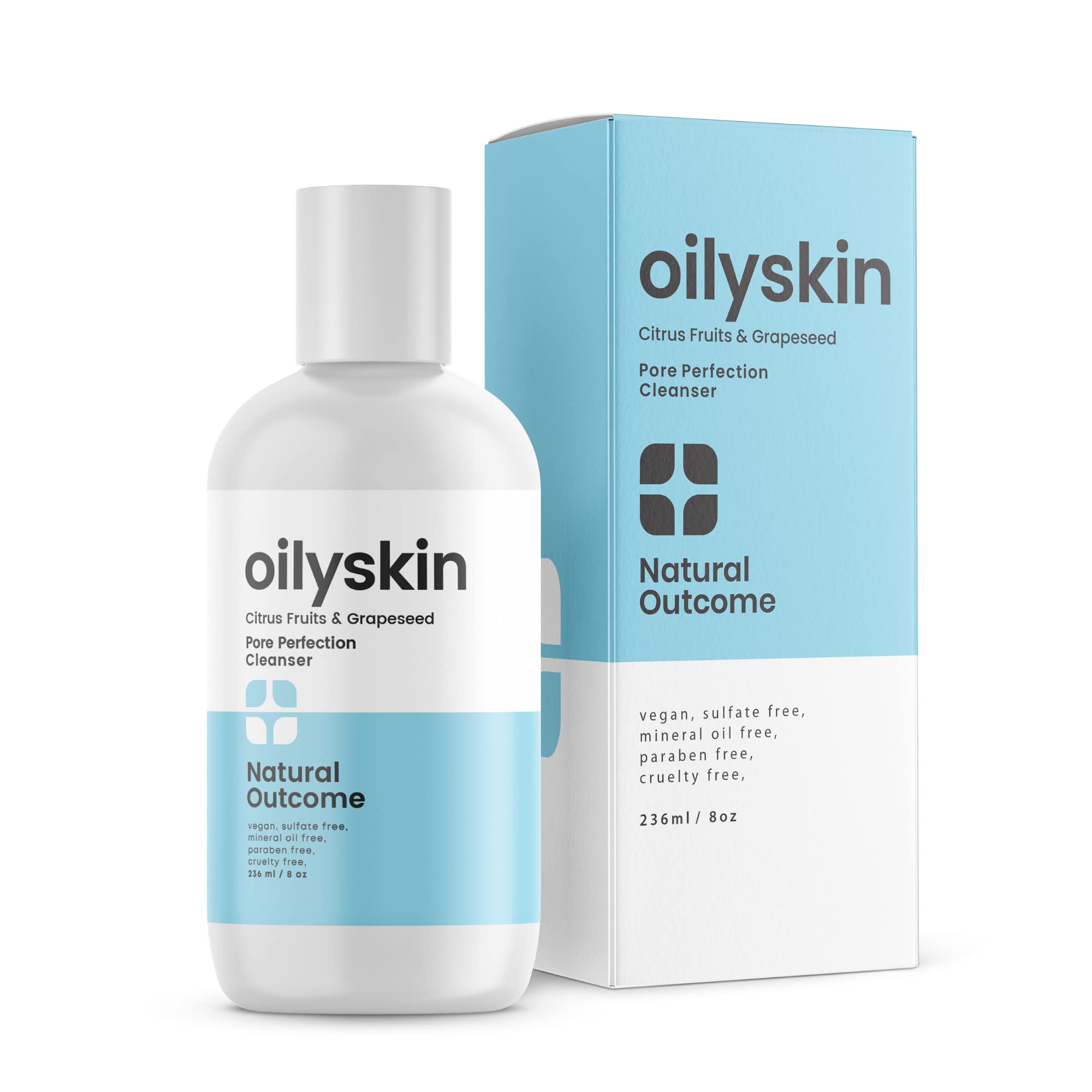 Foto 2 pulgar | Gel Limpiador Natural Outcome Para Piel Grasa, 240 Ml, Sin Sulfatos - Venta Internacional.