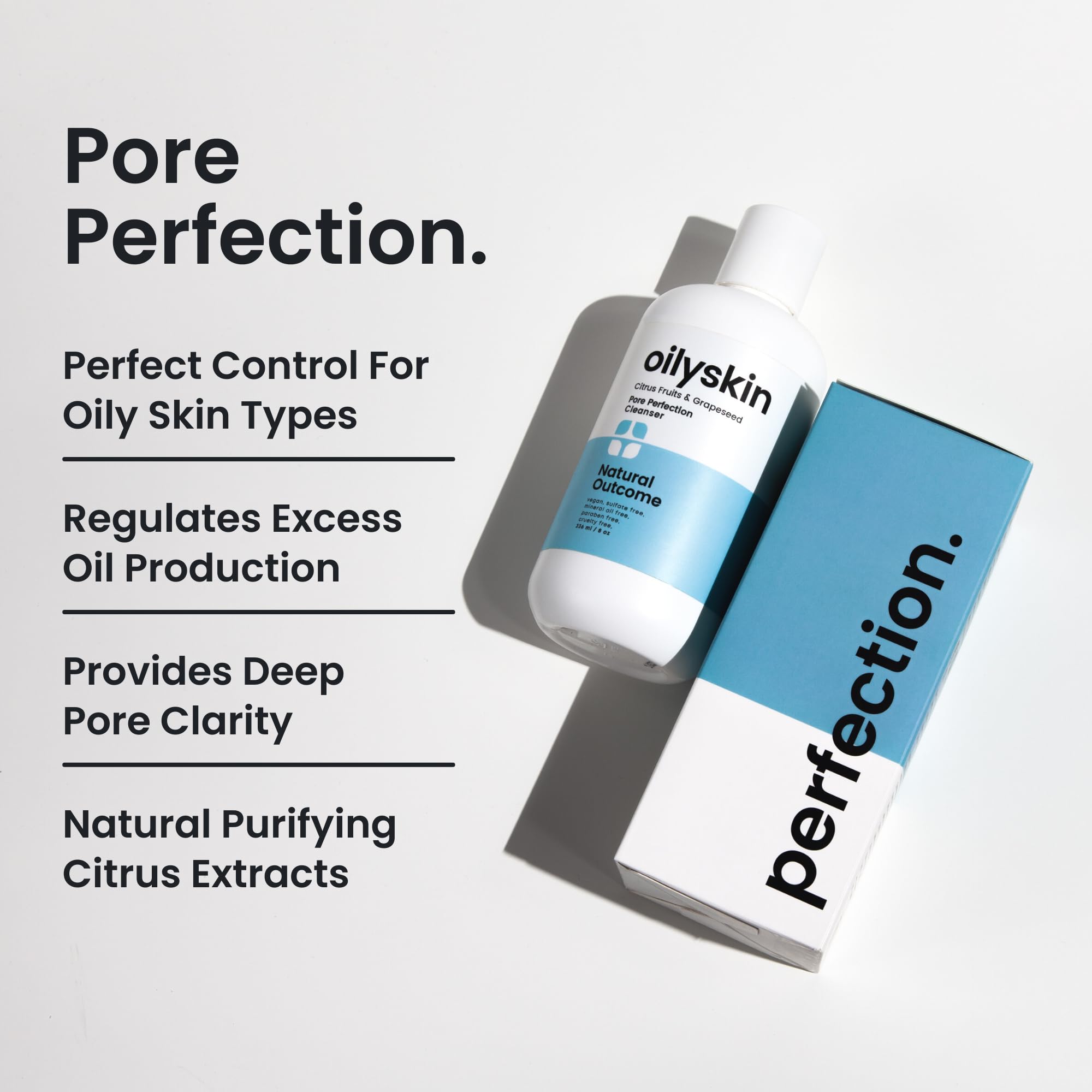 Foto 3 pulgar | Gel Limpiador Natural Outcome Para Piel Grasa, 240 Ml, Sin Sulfatos - Venta Internacional.