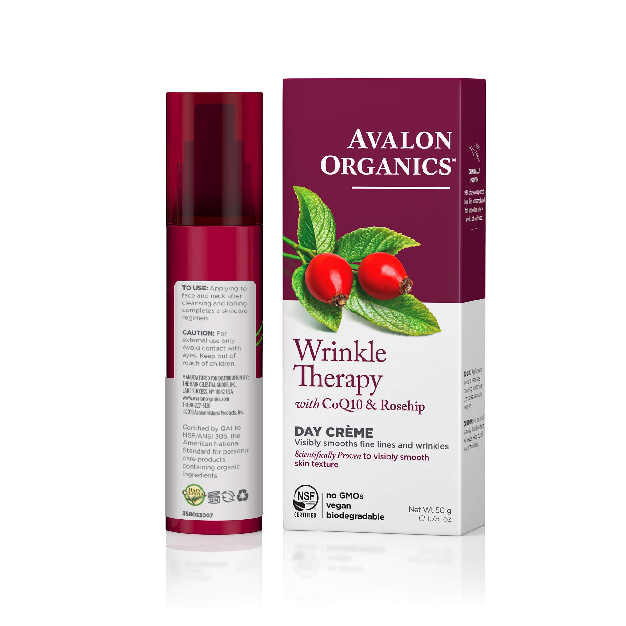 Foto 3 pulgar | Crema De Día Avalon Organics Antiarrugas, 50 Ml - Venta Internacional.