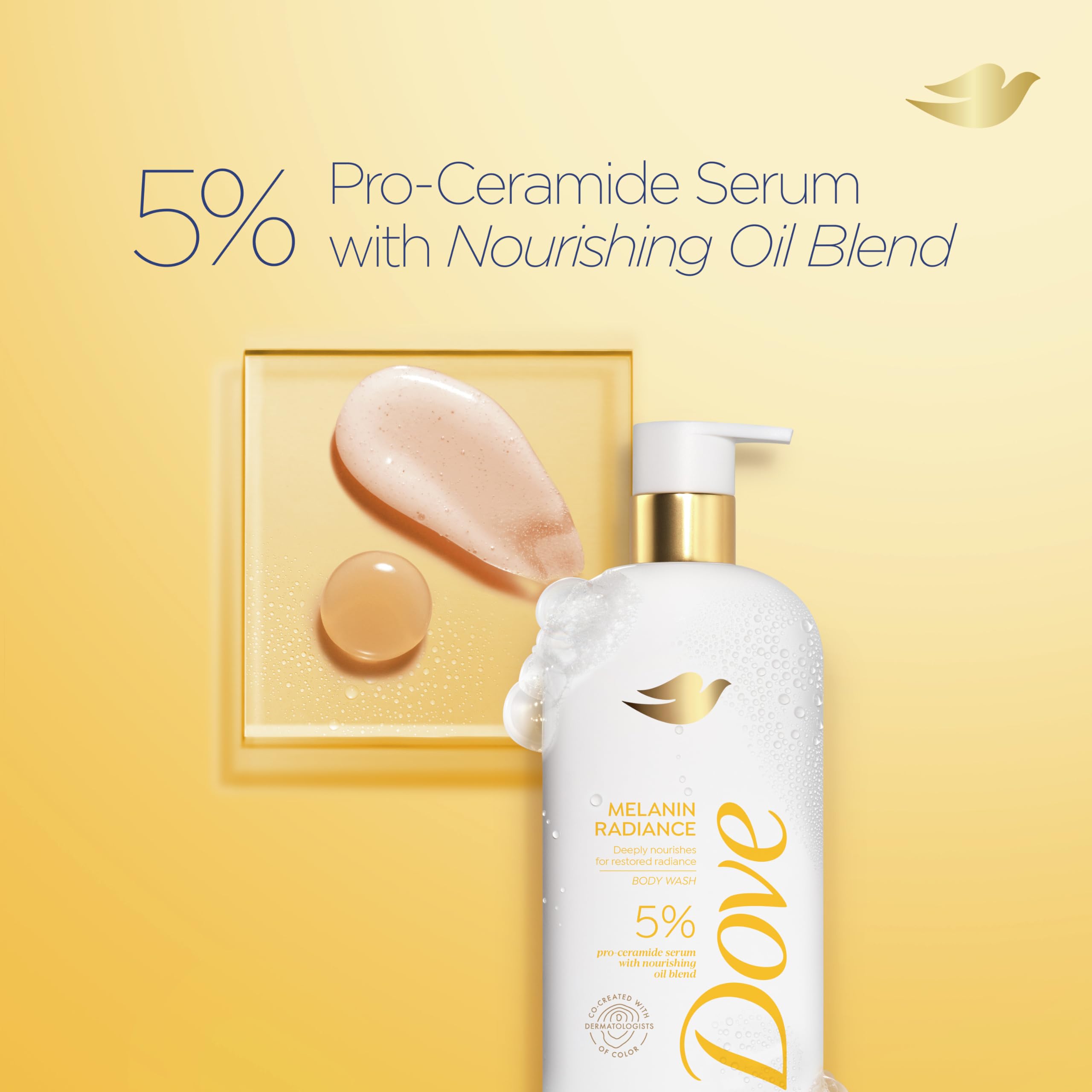 Foto 4 | Gel De Baño Dove Melanin Radiance Nutre Con Pro-ceramide 5% - Venta Internacional.