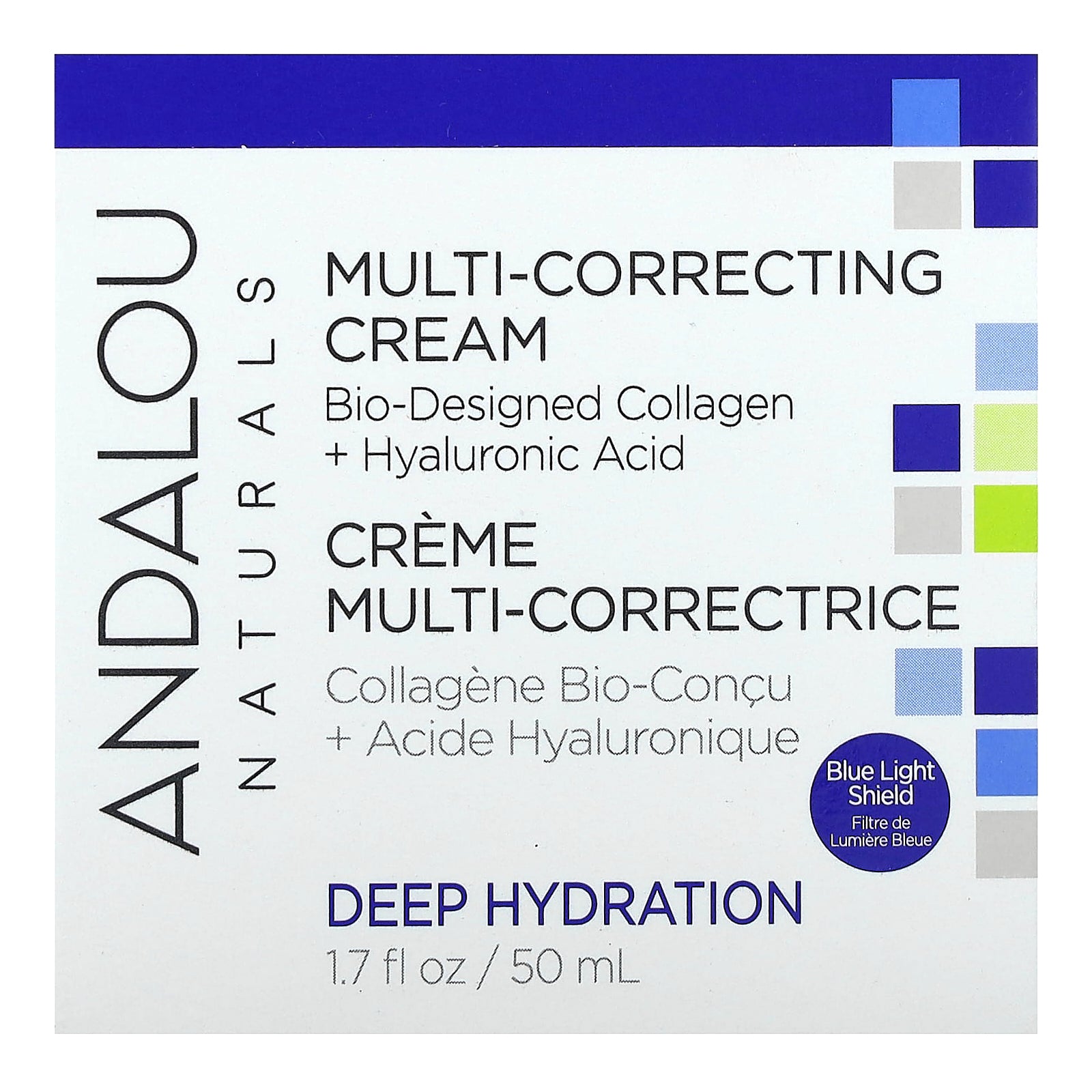 Foto 3 pulgar | Crema Andalou Naturals De Hidratación Profunda, Multicorrectora, 50 Ml - Venta Internacional.