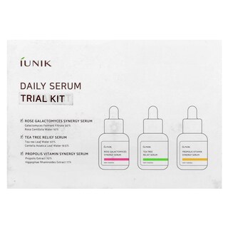 Foto 2 | Kit De Prueba De Suero Diario Iunik Para Cuidado De La Piel Juego De 3 Piezas - Venta Internacional.
