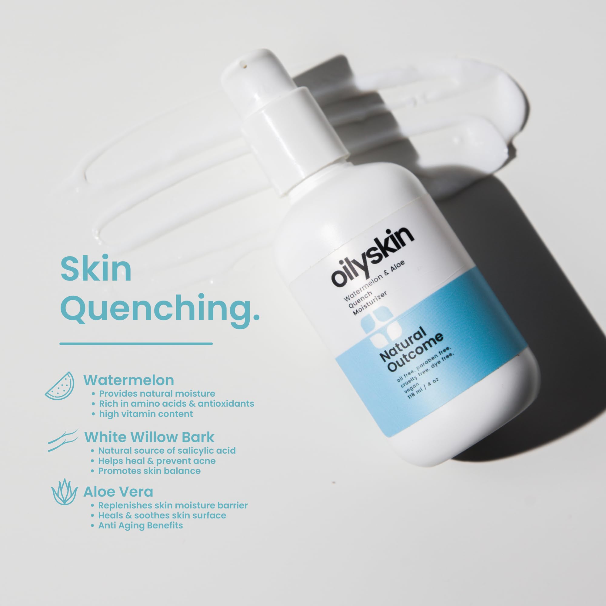 Foto 5 pulgar | Crema Hidratante Natural Outcome Para Piel Grasa Con Ácido Hialurónico 120 Ml - Venta Internacional.