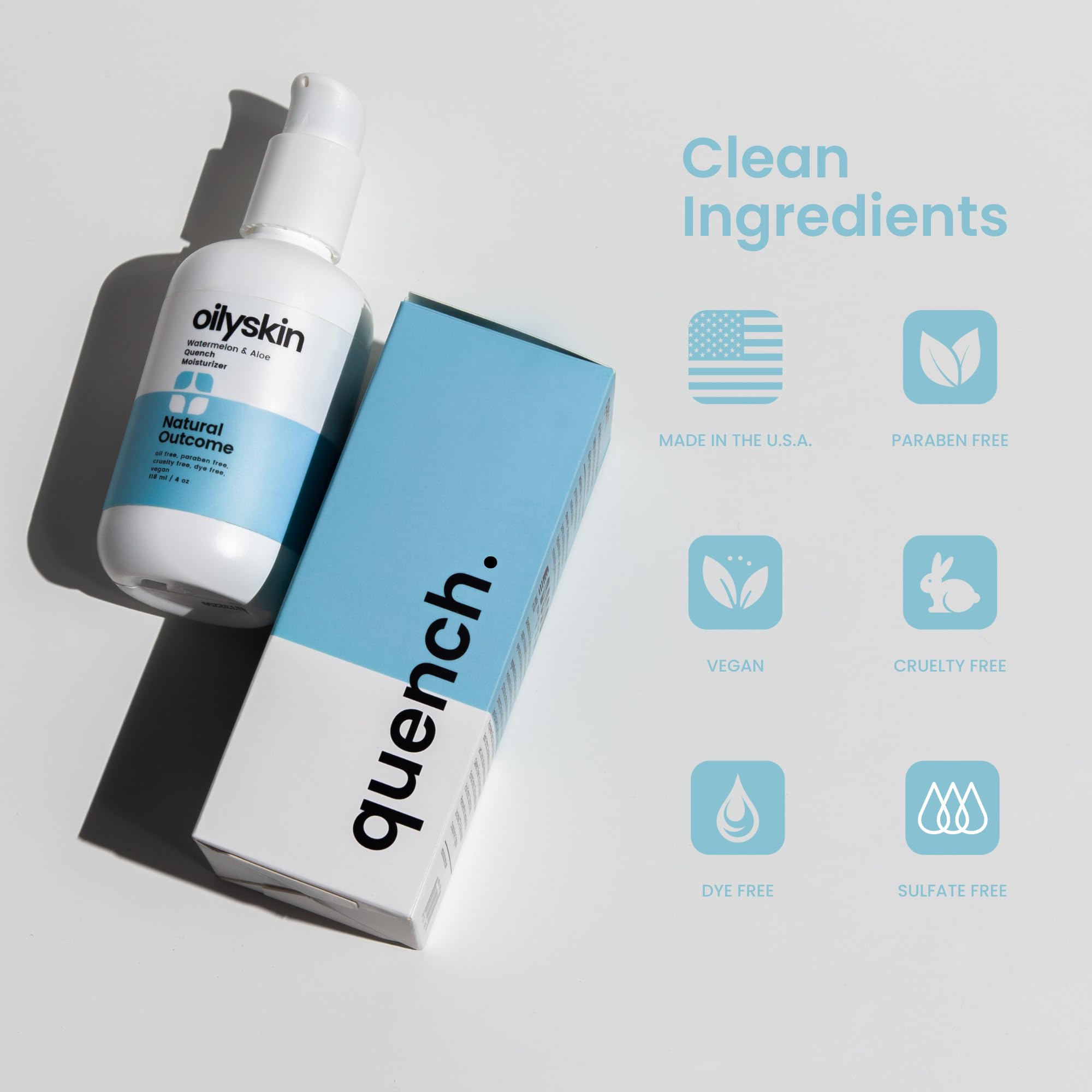 Foto 6 pulgar | Crema Hidratante Natural Outcome Para Piel Grasa Con Ácido Hialurónico 120 Ml - Venta Internacional.