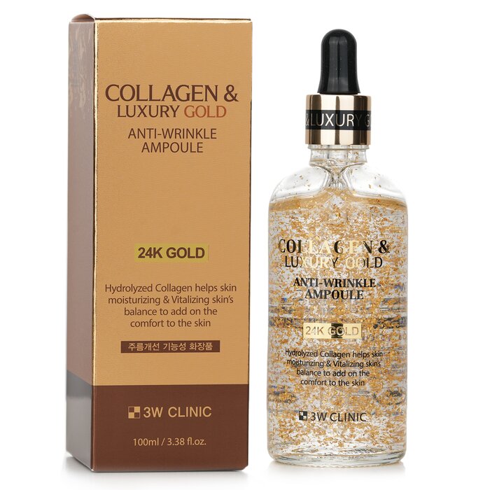 Ampolla 3w Clinic De Colágeno Y Oro De Lujo Antiarrugas - Venta Internacional.