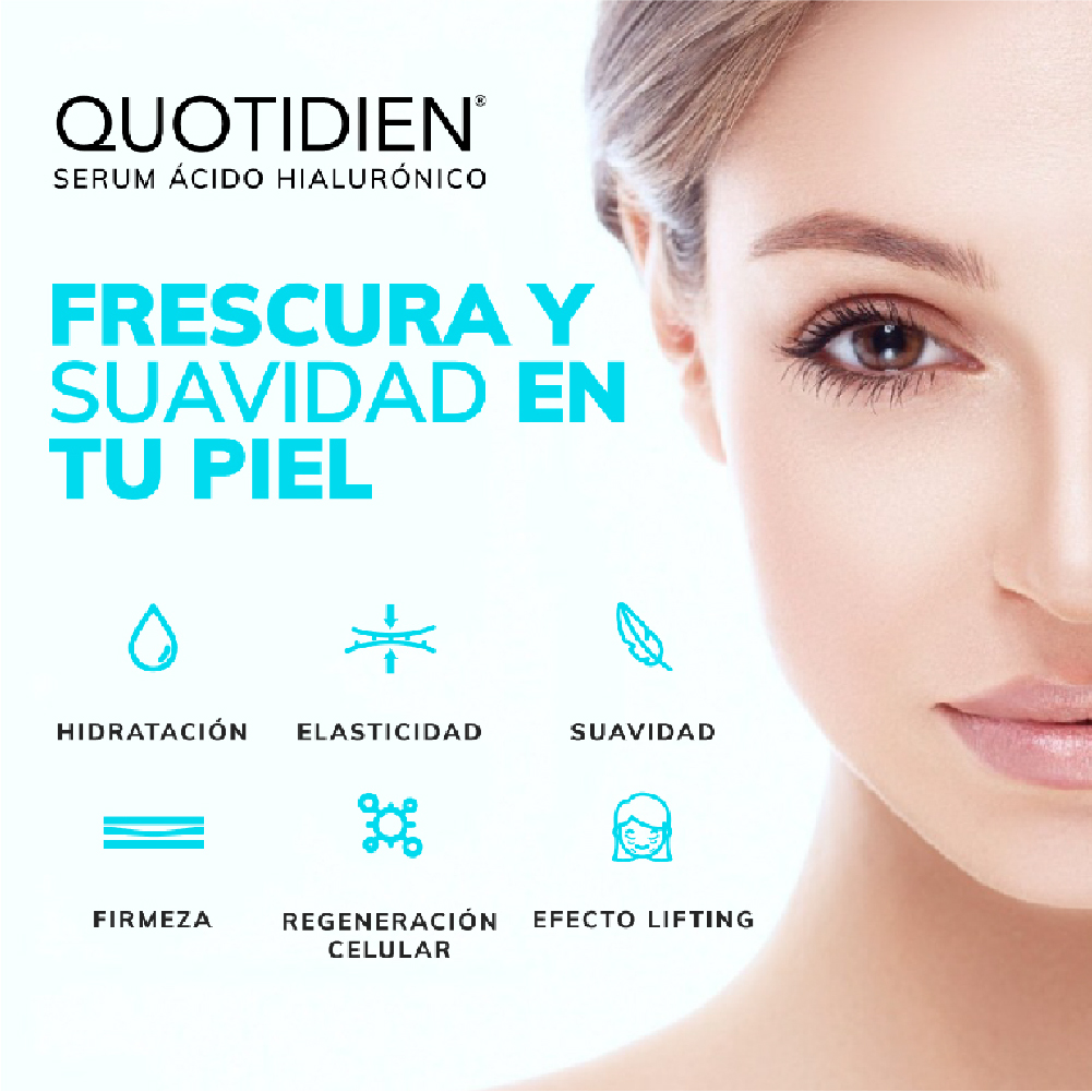 Foto 2 | Serum Ácido Hialurónico Quotidien + Vitamina B5 Skin Care Hidratante Suero Facial 30ml