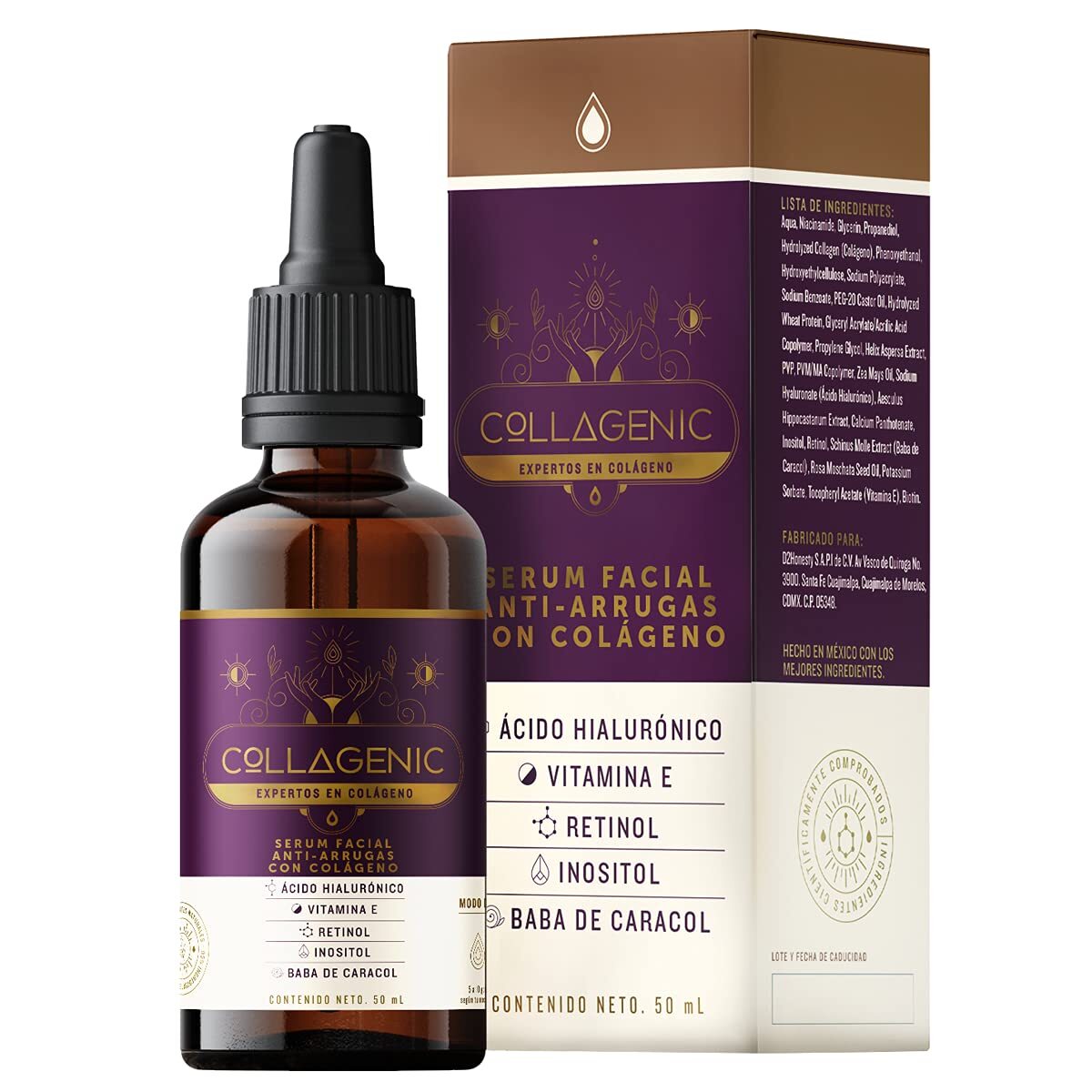 Foto 2 pulgar | Sérum Facial Anti-arrugas con Colágeno Collagenic 50 ml