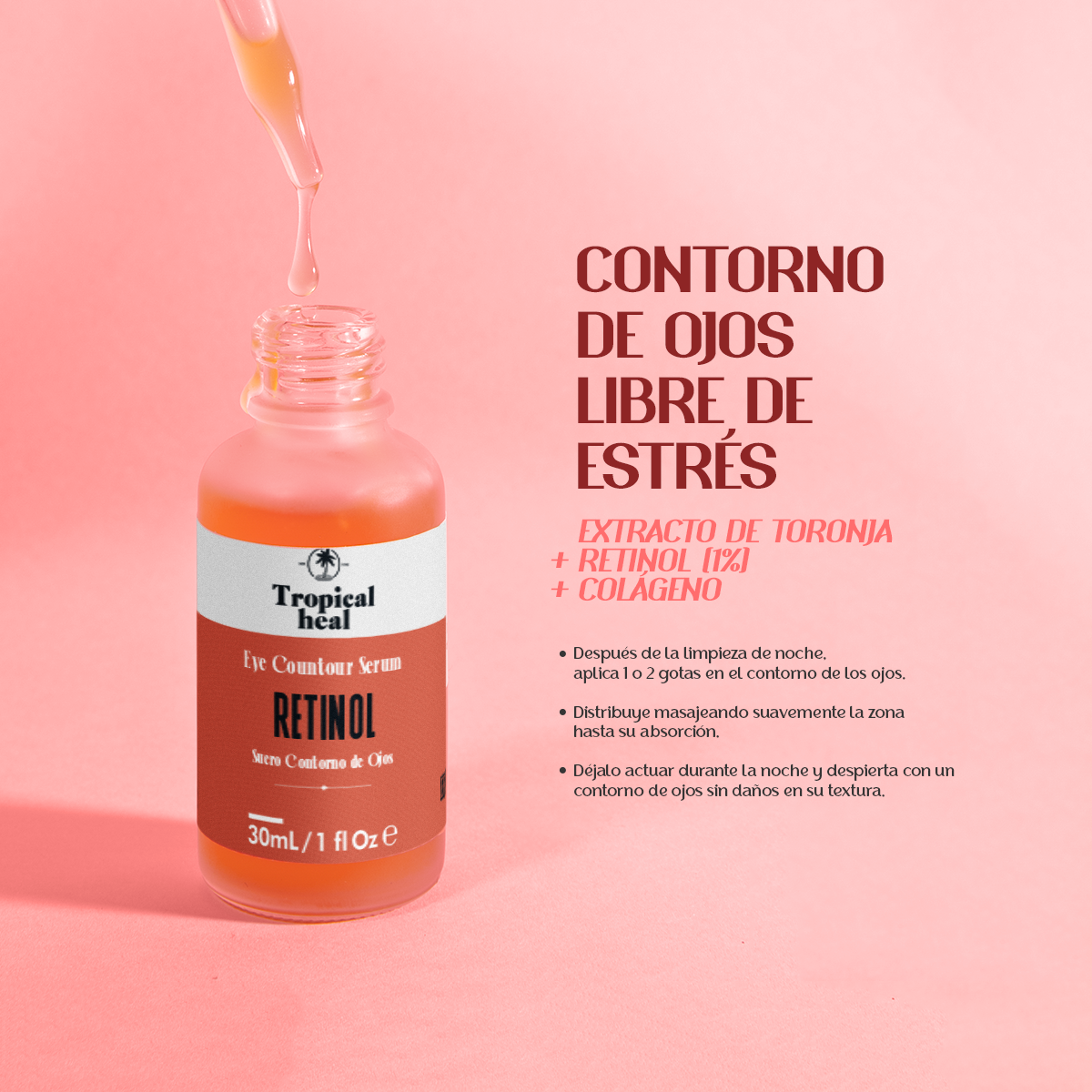 Foto 5 | Suero Facial Tropical Heal  con Retinol 1% y Acido Hialurónico |