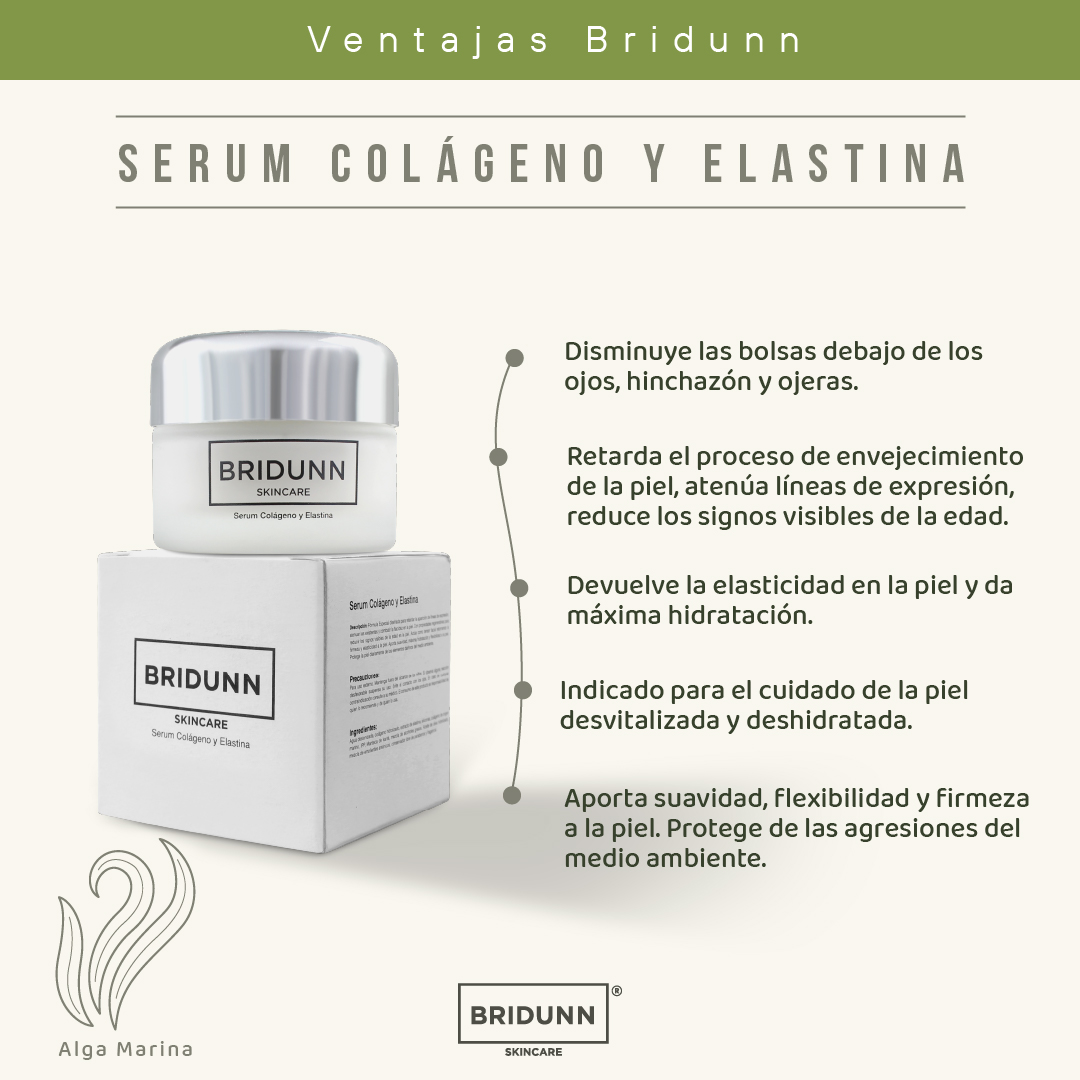 Foto 9 pulgar | Crema Facial Antiedad Rejuvenecedora de Piel Bridunn Skincare  con Colágeno + Elastina