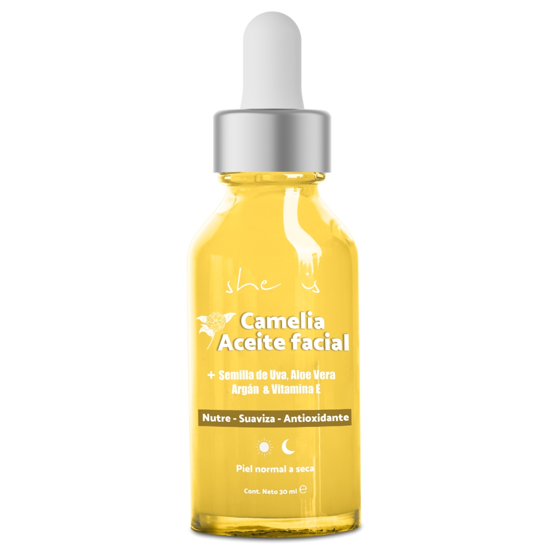 Aceite Facial Nutritivo y Reparador She is Skincare 6 Extractos Orgánicos 30 ml