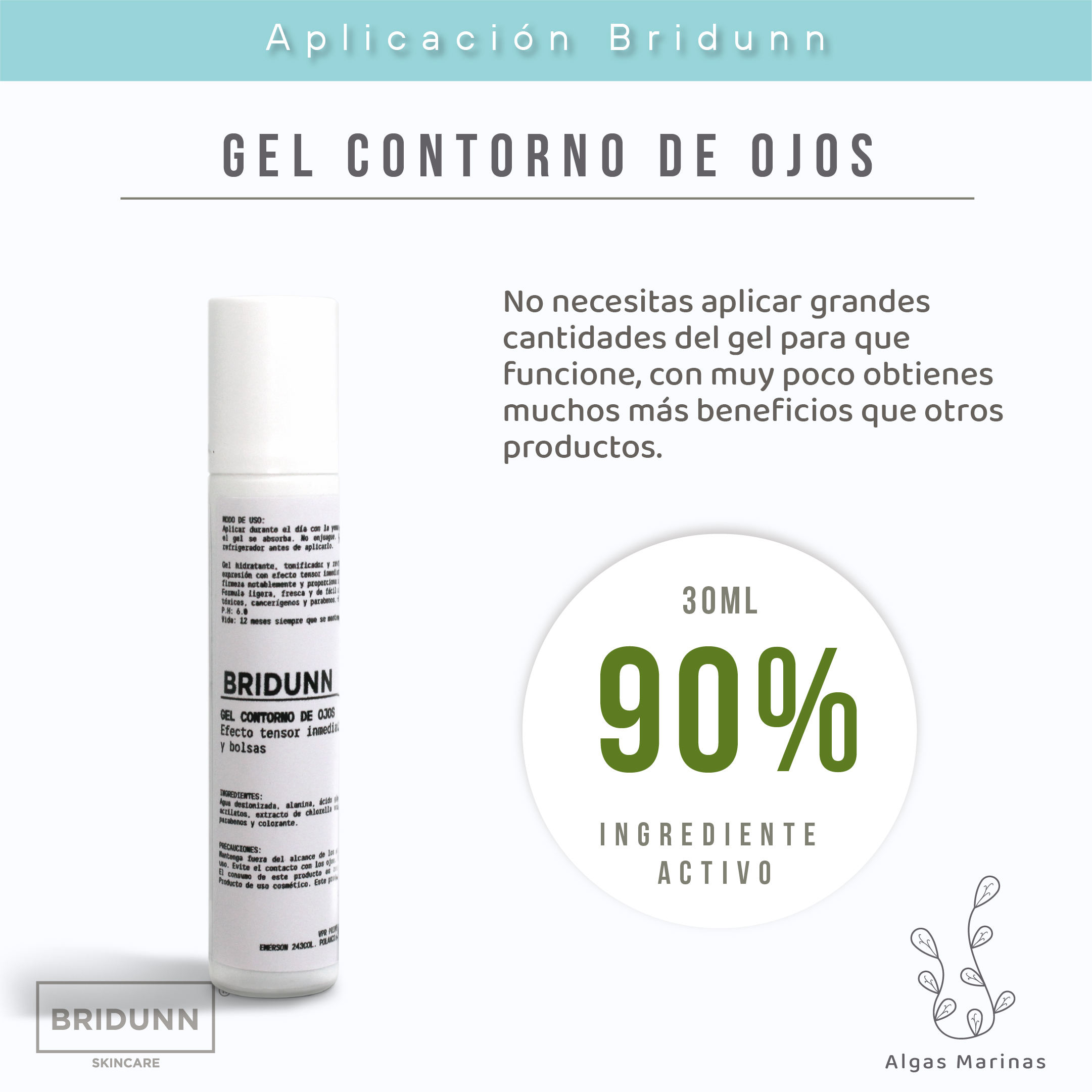 Foto 5 pulgar | Suero Gel Facial Contorno Ojos Revitalizante Reductor Ojeras